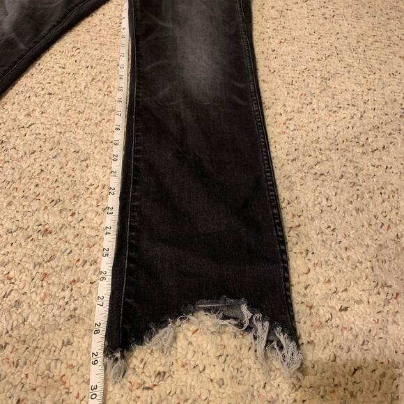 3x1 Straight Authentic Crop Black Elise Jeans 30 - Picture 8 of 14